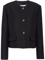 Prada veste à simple boutonnage - Noir