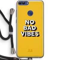 No Bad Vibes: Huawei P Smart (2018) Transparant Hoesje met koord