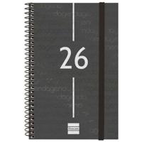 Agenda Finocam Zwart 11,7 x 18,1 cm
