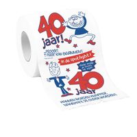 Mannen wc papier 40 jaar verjaardag cadeau/versiering   -