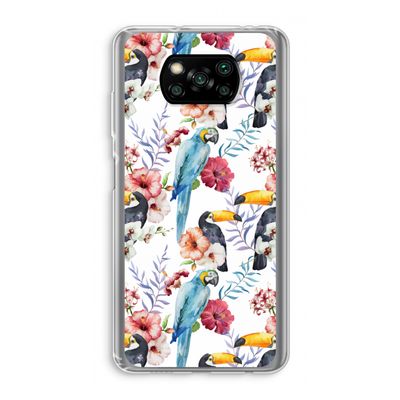 Bloemen tukan: Xiaomi Poco X3 NFC Transparant Hoesje