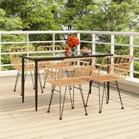 5-delige Tuinset poly rattan