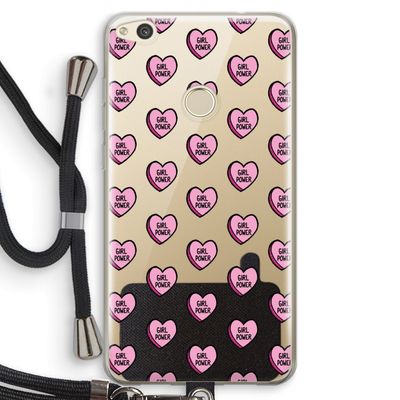 GIRL POWER: Huawei Ascend P8 Lite (2017) Transparant Hoesje met koord
