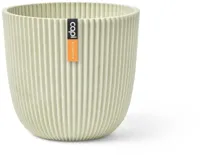 Capi nature groove bol bloempot 26x23 cm zaagsel beige