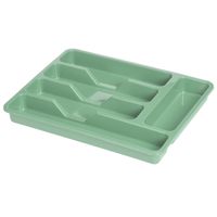 Bestekbak/keuken Organizer - 5-Vaks - Groen - 33,5 x 26,5 x 3,5 cm