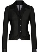 Dolce & Gabbana x Kim blazer à effet de transparence - Noir