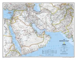 Magneetbord Middle East - Midden Oosten | National Geographic
