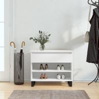 VidaXL Schoenenkast 70x36x60 cm bewerkt hout wit