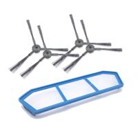 XI219 2 paar K614 side brushes + I205 Initial effect filter voor ILIFE A4/A4S/A6