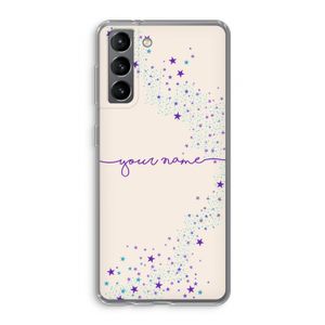 Sterren: Samsung Galaxy S21 Transparant Hoesje