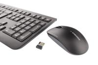 CHERRY DW 3000 toetsenbord Inclusief muis Universeel RF Draadloos AZERTY Frans Zwart