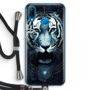 Darkness Tiger: Huawei P20 Lite Transparant Hoesje met koord
