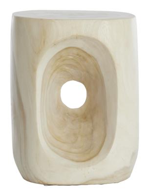 Light & Living Bijzettafel 'Morilo' Suarhout, 35 x 29cm, kleur Naturel