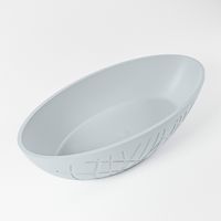 Vrijstaand bad Mondiaz Holm | 180x85 cm | Solid surface | Ovaal | Clay