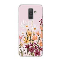 Painted wildflowers: Samsung Galaxy A6 Plus (2018) Transparant Hoesje