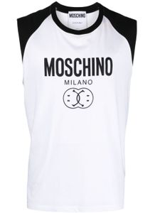 Moschino débardeur à logo imprimé - Blanc