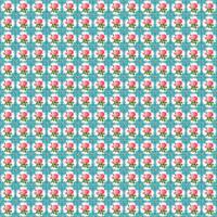 Vaessen Creative • coco-ton katoen stof 45x50cm so cute blauw bloemen motief