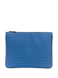 DELAGE pochette zippée Pochette Plate GM - Bleu