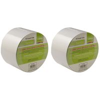 2x Dubbelzijdig tape rollen 6,5 cm x 15 meter