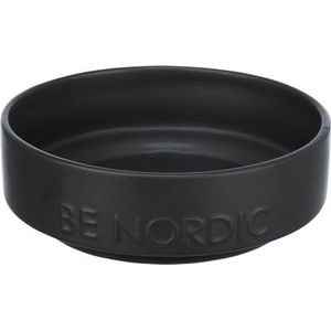 Trixie Be nordic voerbak hond keramiek / rubber zwart