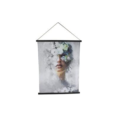 Wandversiering vrouw doek 115x148