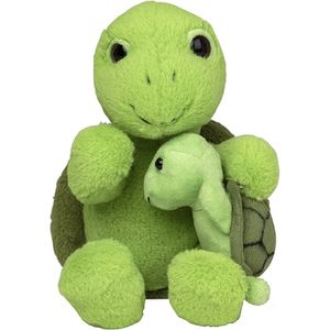 Pluche familie Schildpadden knuffels van 22 cm