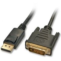 Lindy 41490 video kabel adapter 1 m DVI-D DisplayPort Zwart - thumbnail