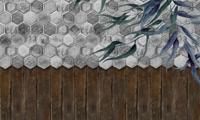 Vanilla Lime Vanilla Lime Fotobehang Floral Tiles - 014261