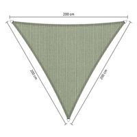 Shadow Comfort driehoek 2x2x2m Green met Bevestigingset