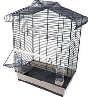 Interzoo vogelkooi Vega zwart/beige - Gebr de boon