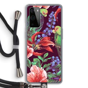 Papegaaien: OnePlus 9 Pro Transparant Hoesje met koord