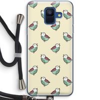 Vogeltjes: Samsung Galaxy A6 (2018) Transparant Hoesje met koord