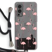 Anything Flamingoes: OnePlus Nord 2 5G Transparant Hoesje met koord
