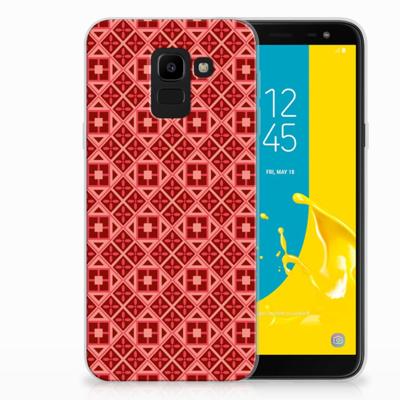 Samsung Galaxy J6 2018 | TPU bumper | Batik Rood