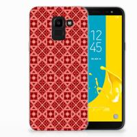 Samsung Galaxy J6 2018 | TPU bumper | Batik Rood