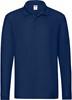 Fruit Of The Loom F541N Premium Long Sleeve Polo - Navy - XL