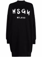 MSGM robe-sweat à logo - Noir - thumbnail