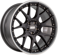 BBS CH-R II Mat zwart met gepolijste rand - thumbnail