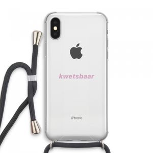 kwetsbaar: iPhone XS Max Transparant Hoesje met koord