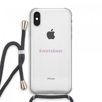 kwetsbaar: iPhone XS Max Transparant Hoesje met koord