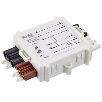 Schakelbox sensor 3 polig systeem voor het automatisch schakelen van verlichting stekkerklaar