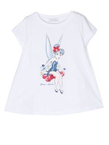 Monnalisa x Disney t-shirt à imprimé Tinkerbell - Blanc