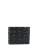 MCM portefeuille pliant à motif monogrammé - Noir