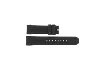 Horlogeband Burberry BU9802 Rubber Zwart 24mm