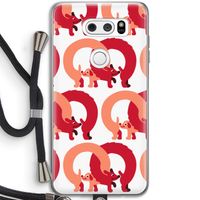 Dogs: LG V30 Transparant Hoesje met koord Dogs: LG V30 Transparant Hoesje met koord