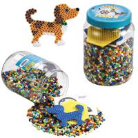 Hama Strijkkralen Multicolor met Hond en Zeshoekplaat 7000 Stuks - thumbnail