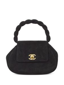 CHANEL Pre-Owned sac à main à anses torsadées CC (1997) - Noir