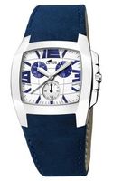 Horlogeband Lotus 15321-6 Leder Blauw 22mm