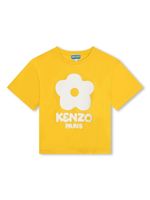 Kenzo Kids t-shirt en coton biologique à motif Boke Flower - Jaune - thumbnail