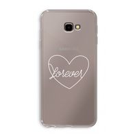 Forever heart pastel: Samsung Galaxy J4 Plus Transparant Hoesje